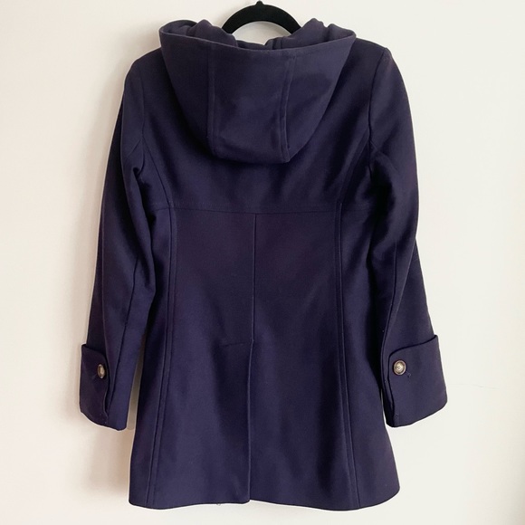 Michael by Michael Kors Hooded Wool Peacoat Double Breasted Plum Purple 4 - Picture 11 of 16